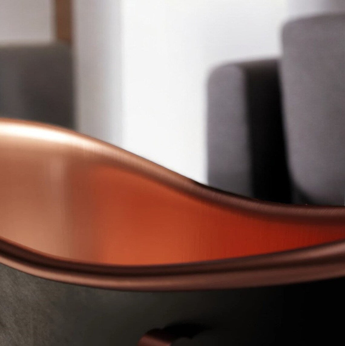 Handcrafted Black Patina Copper Bathtub - Luxury Freestanding Double Slipper Tub