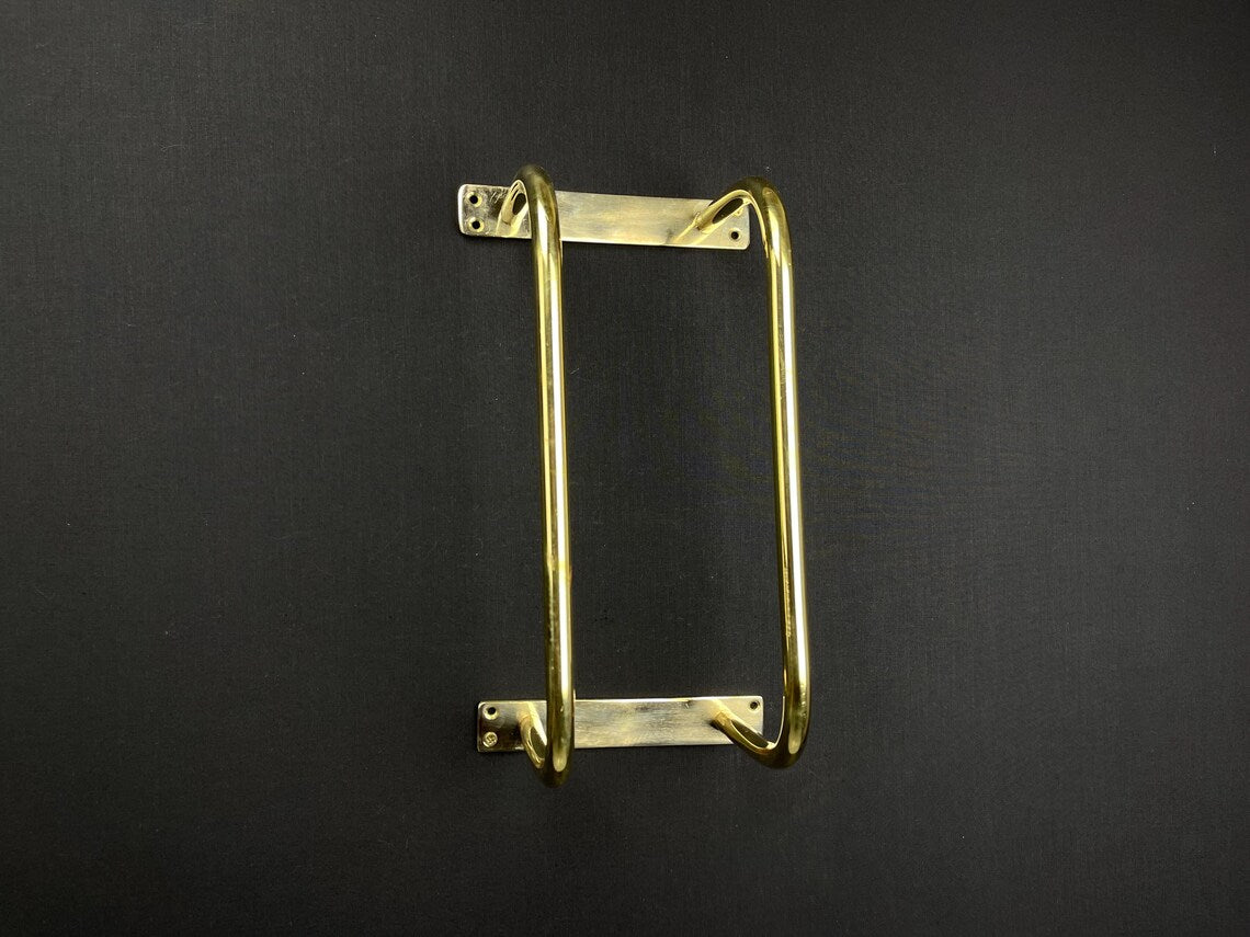 Solid Brass Wall-Mounted Towel Rack - Artisan Bathroom Storage Solution
