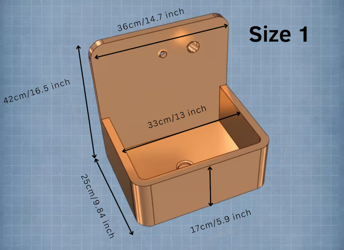 Wall-Mounted Rustic Copper Bathroom Sink - Industrial Patina Basin Set